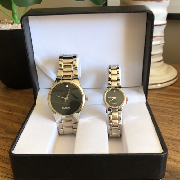 NEW His/Hers Silver Stainless Watches - Picture 2 of 10